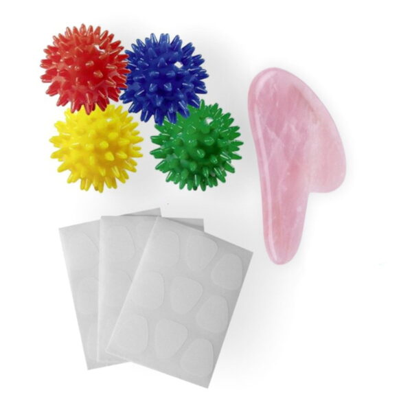 Zestaw Must Have II - plastry przeciwzmarszczkowe, jeżyki, gua sha