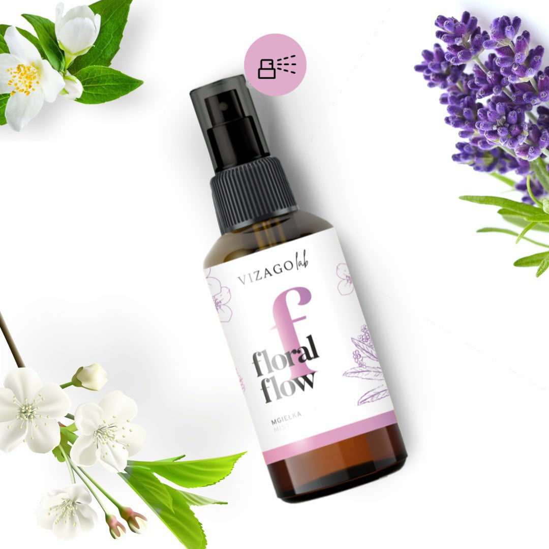 mgiełka do twarzy kwiatowa